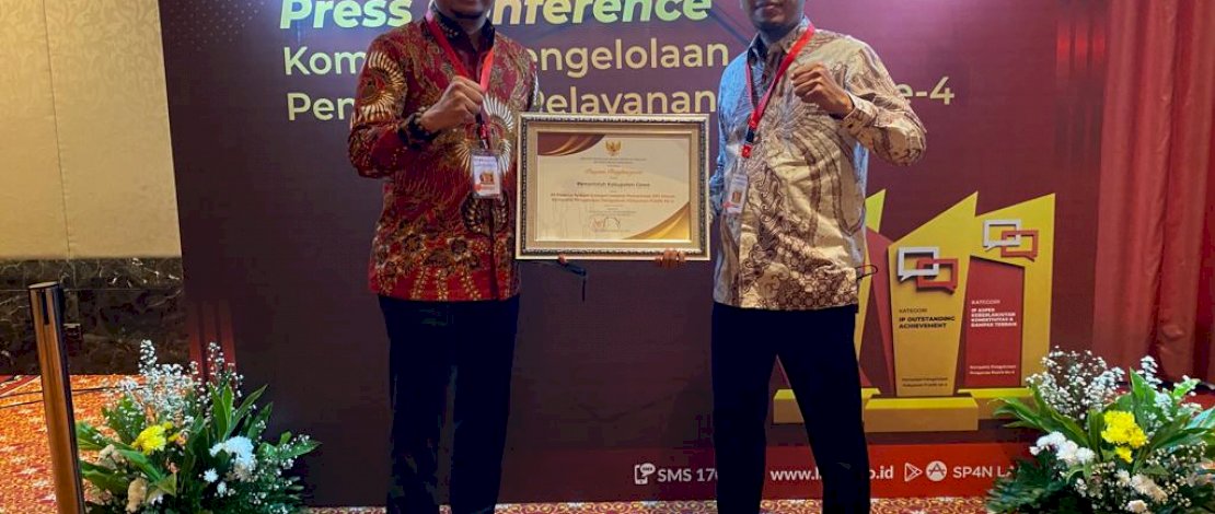 Pemkab Gowa Terima Penghargaan Sebagai Pengelolaan Pengaduan Pelayanan Publik Terbaik