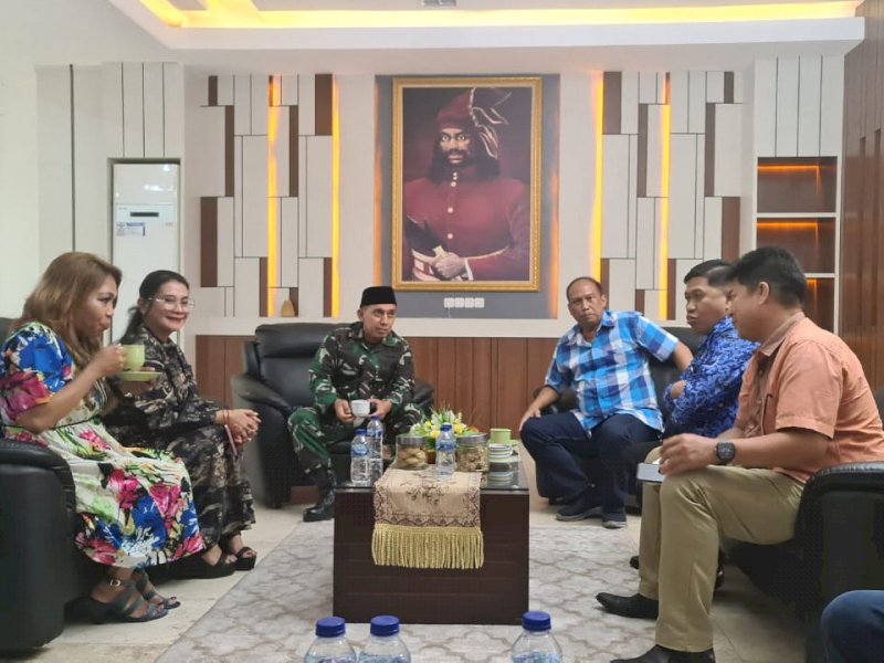 Jelang Pengukuhan, Pengurus PMTI Sulsel Temui Pangdam XIV/Hasanuddin