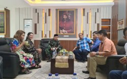 Jelang Pengukuhan, Pengurus PMTI Sulsel Temui Pangdam XIV/Hasanuddin