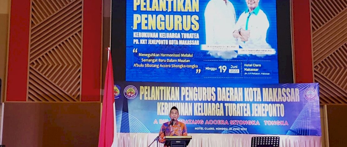 Hadiri Pelantikan Pengurus KKT Makassar, Rudianto Lallo: Jeneponto Lahirkan Banyak Orang Besar