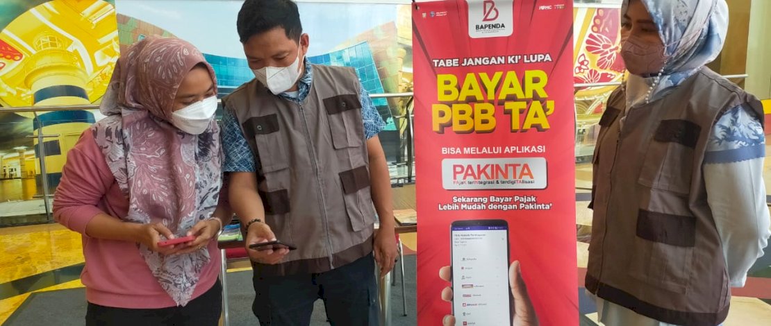 Bapenda Sosialisasikan Layanan Bayar Pajak 'Pakintak' di Mall Makassar