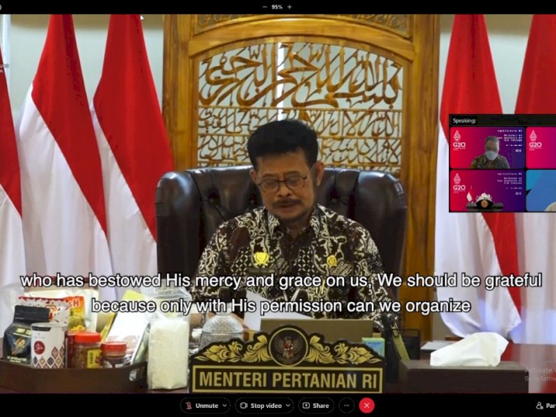 Mentan SYL Ajak Negara di Dunia Tekan Food Loss and Waste