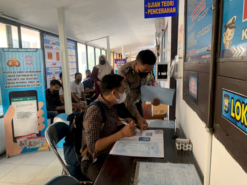 Satlantas Polres Pangkep Maksimalkan Pelayanan, Warga Diimbau Tidak Gunakan Calo Urus SIM