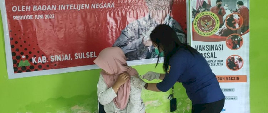 Badan Intelijen Negara Daerah (Binda) Sulsel kembali menggelar vaksinasi di Kabupaten Sinjai. Badan Intelijen Negara Daerah (Binda) Sulsel kembali menggelar vaksinasi di Kabupaten Sinjai.