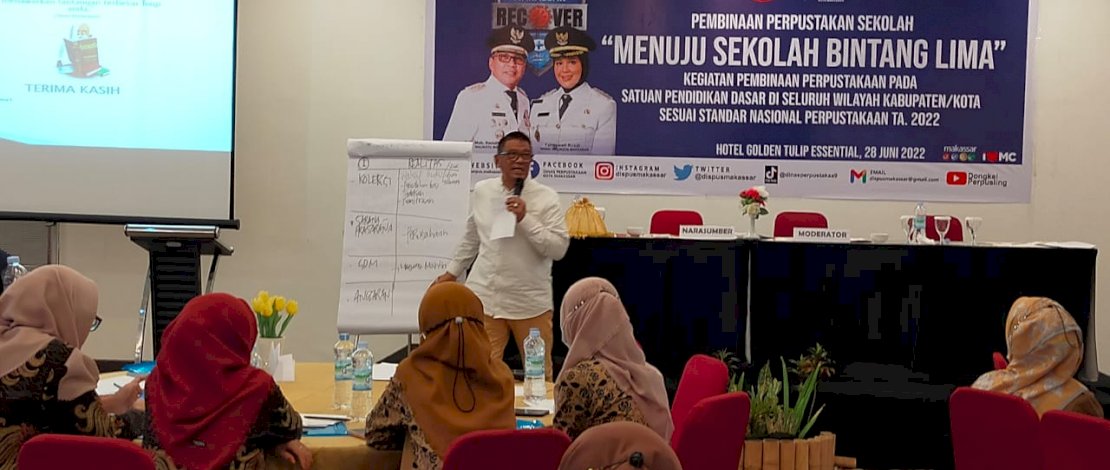 Majukan Minat Baca Pelajar, Dispus Makassar Gelar Pembinaan Perpustakaan Sekolah Majukan Minat Baca Pelajar, Dispus Makassar Gelar Pembinaan Perpustakaan Sekolah