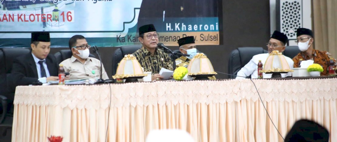 Lepas 72 JCH Gowa, Wabup Gowa Harap Jaga Kebersamaan di Tanah Suci