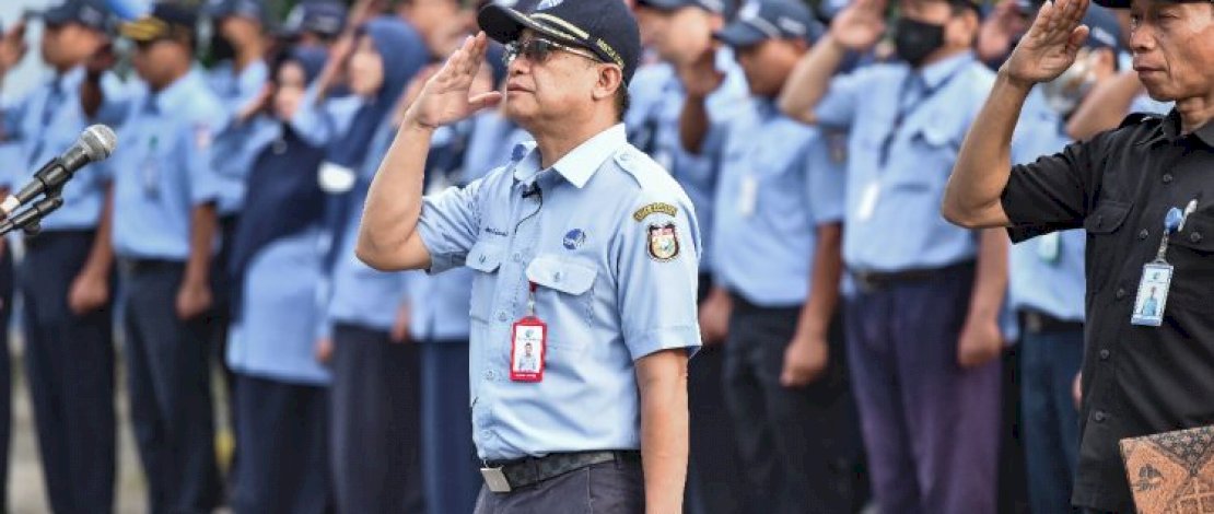 Pesan Dirut PDAM Makassar pada Karyawan saat Upacara Bendera 