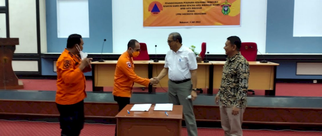 Mitigasi Penanggulanan Bencana di Makassar  BPBD Gandeng Unhas dan Pusat Litbang Bencana
