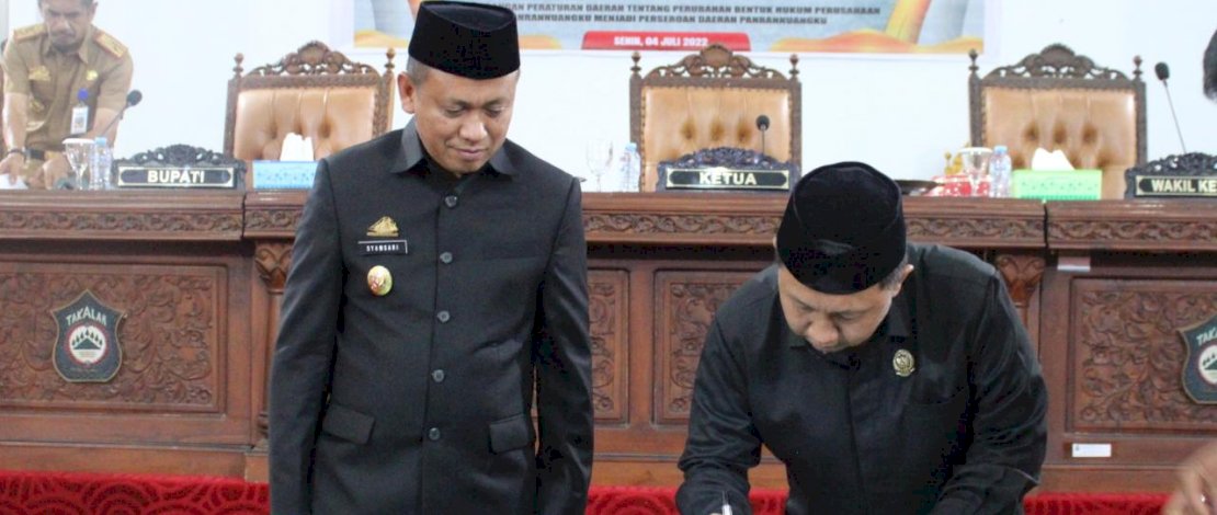 DPRD Setujui Perubahan Perumda Air Minum Tirta Panrannuang dan PT. Panrannuangku Perseroda