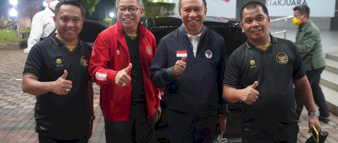 Ketua DPD I Golkar Sulsel, Taufan Pawe (TP) menemui Ketua Badan Pemenangan Pemilu (Bappilu) DPP Partai Golkar, Zainudin Amali. Pertemuan berlangsung di ruang kerja Zainudin, di Lantai 10 Kantor Kementrian Pemuda dan Olahraga Lantai 10, Jakarta Pusat, kemarin, Rabu, 6 Juli 2022.