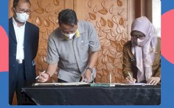 Plt Kadis PPKB Makassar Tandatangan MOU dengan BPJS Ketenagakerjaan