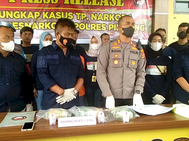 Siap Edarkan Sabu Senilai Rp3,6 miliar, Seorang IRT di Pinrang Diringkus Polisi