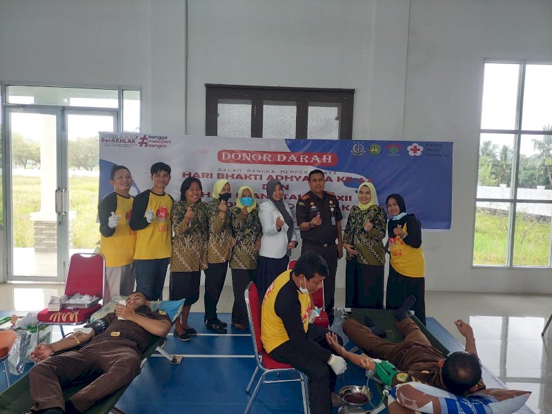 Jelang HUT Adhyaksa, Kejari Luwu Gelar Donor Darah