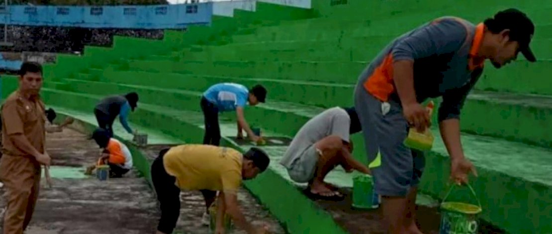 Target Lolos Verifikasi, Taufan Pawe Terus Benahi Stadion BJ Habibie