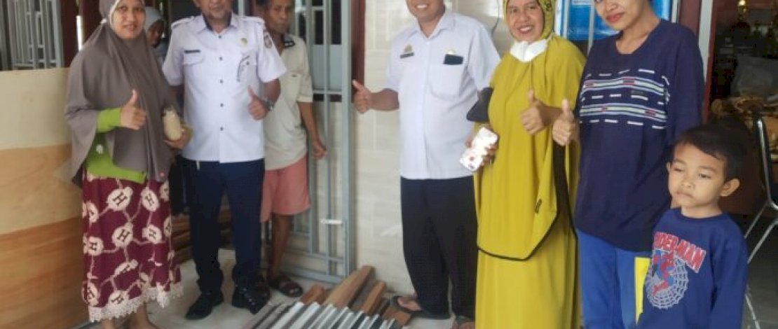 BPBD Makassar Bakal Bedah Rumah  Korban Angin Puting Beliung di Layang