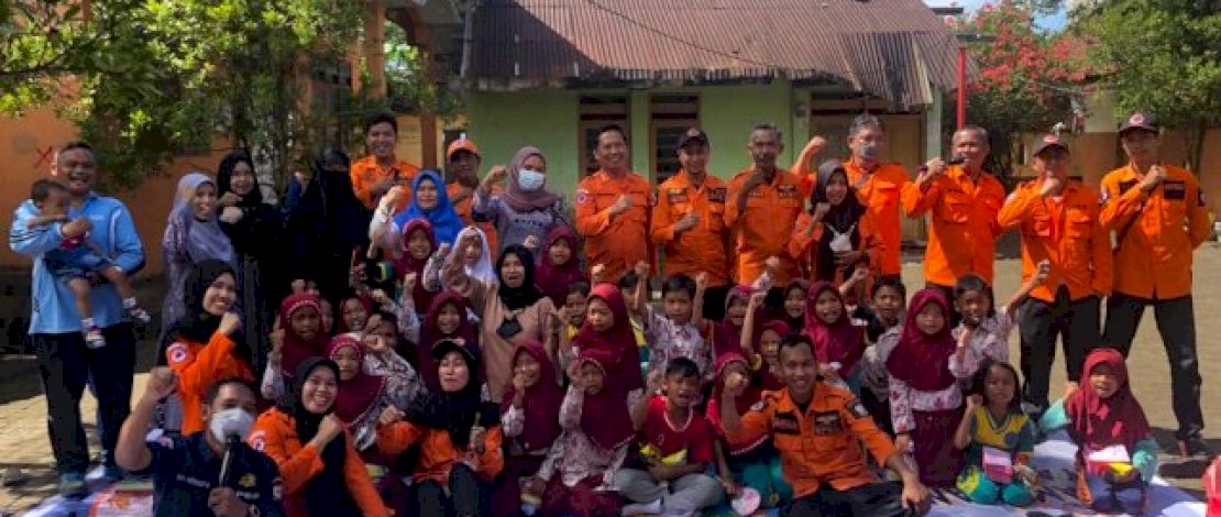 Begini Cara BPBD Makassar Hilangkan Trauma Anak-anak Korban  Bencana
