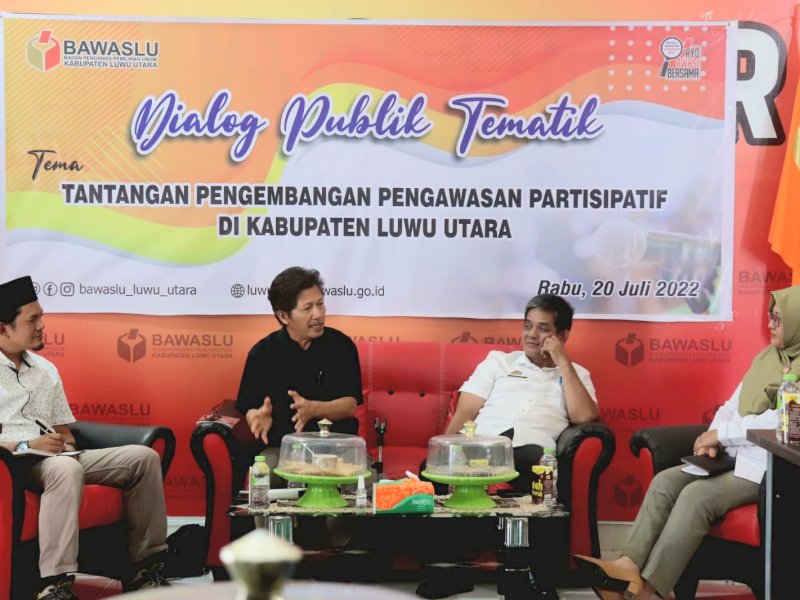 Dialog Publik Tematik, Bawaslu Sulsel Ingatkan Pentingnya Pelibatan Masyarakat di Tahapan Pemilu