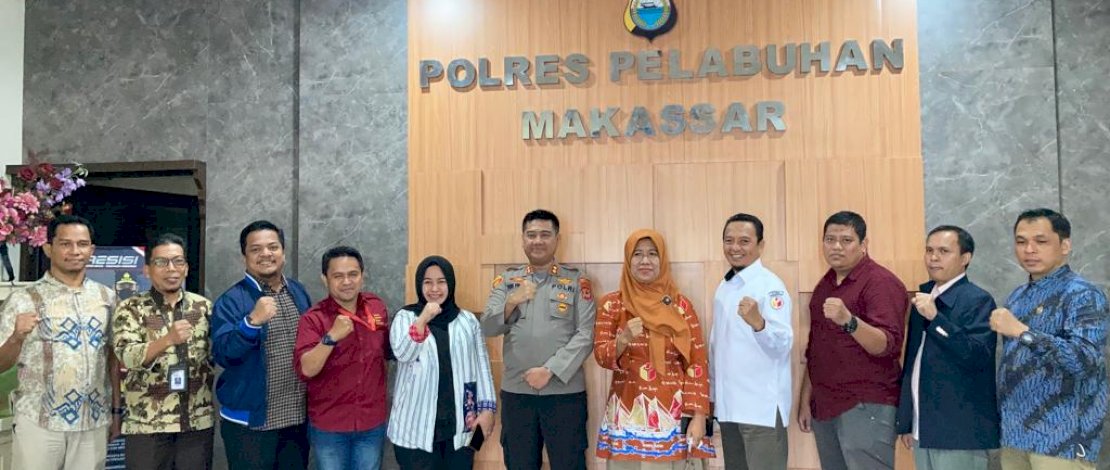Perkuat Sinergitas, KPU Kunjungi Kantor Polres Pelabuhan  Makassar