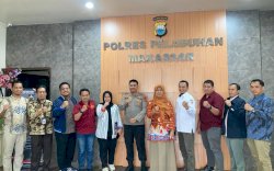 Perkuat Sinergitas, KPU Kunjungi Kantor Polres Pelabuhan  Makassar