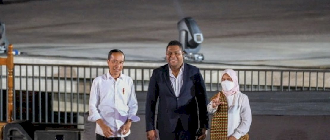 Potret Andmesh bersama Jokowi dan Iriana. 