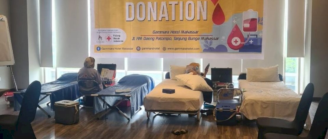 Rayakan Hari Jadi, Gammara Hotel Makassar Gelar Donor Darah Rayakan Hari Jadi, Gammara Hotel Makassar Gelar Donor Darah