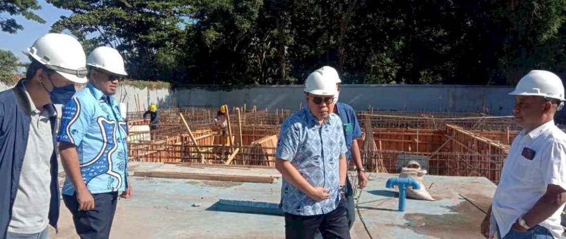 Dirtek PDAM Makassar Asdar Ali Pantau Pengerjaan Uprating Instalasi Maccini Sombala