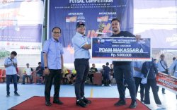 Peringatan HUT ke-98, PDAM Makassar Gelar Turnamen Futsal