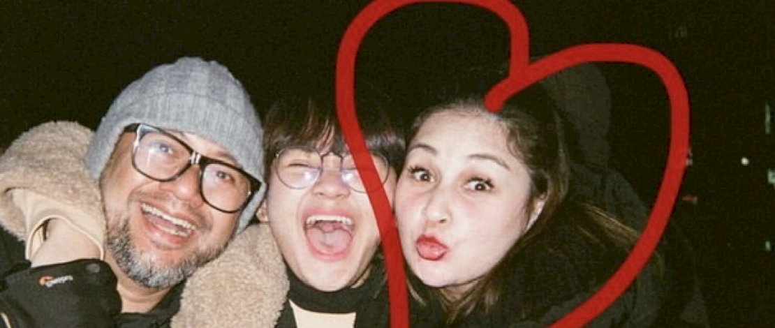 Potret Mima (tengah) bersama Kona Ratuliu dan Indra Brasco.