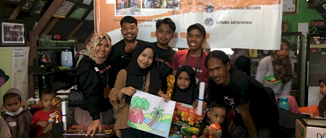 #Gerakan1001Buku- RBAS Ajak Anak-anak di Rammang-rammang Belajar Kreatif 
