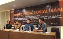 KPU Makassar Gelar Koordinasi dan Sosialisasi Pendaftaran dan Verifikasi Parpol