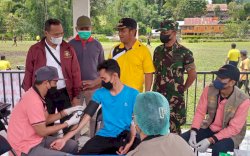 Dukung Percepatan Vaksinasi Booster, Polres Luwu Utara Sambangi Kecamatan Rongkong