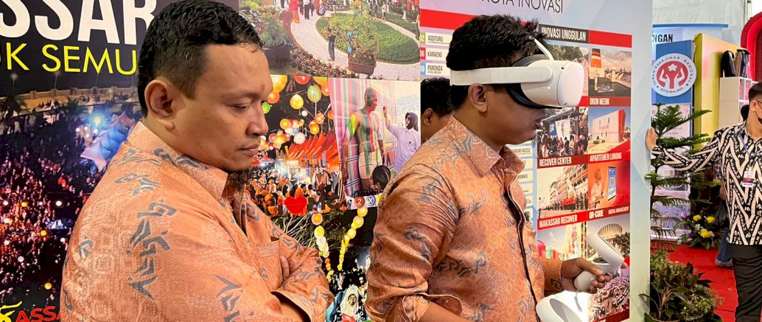 Nuansa Metaverse, Makassar Hadirkan Kacamata VR Oculus di Booth APEKSI Padang