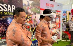 Nuansa Metaverse, Makassar Hadirkan Kacamata VR Oculus di Booth APEKSI Padang