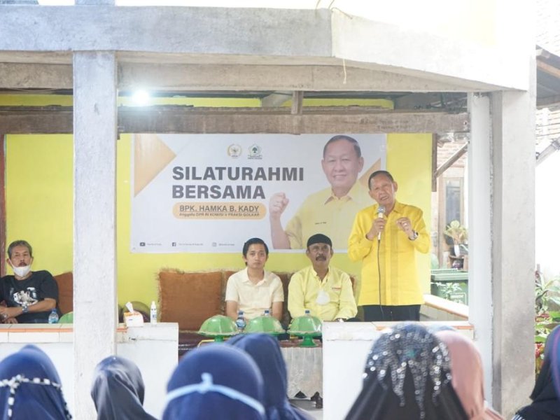 Tinjau Pelaksanaan BSPS, Hamka B Kady Silaturahmi dengan Penerima Program Bedah Rumah