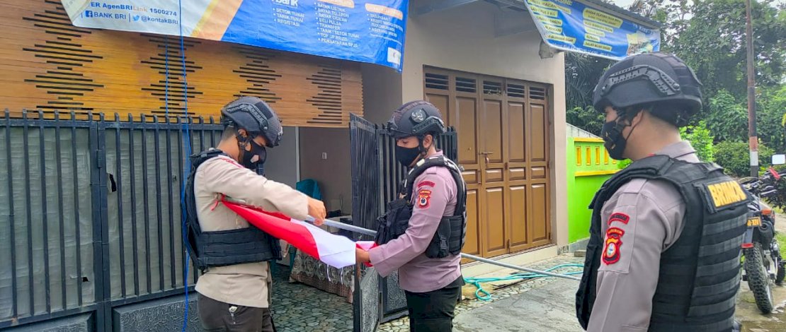 Patroli KRYD Brimob Bone Ajak Masyarakat Lebih Cinta Lambang Negara