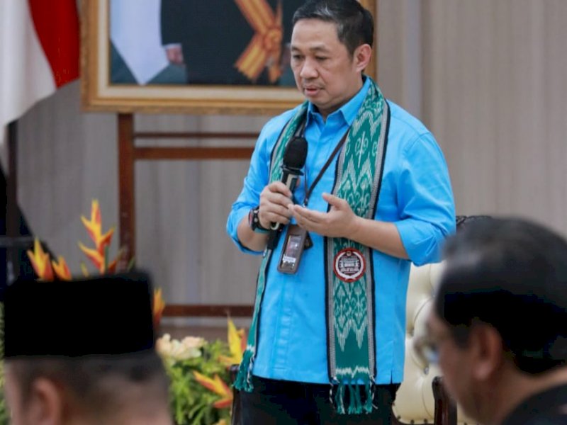 Aksi Simpatik Ketua Partai Gelora saat Pendaftaran, Tiga Doa untuk KPU Ratusan Petugas KPPS yang Gugur 2019