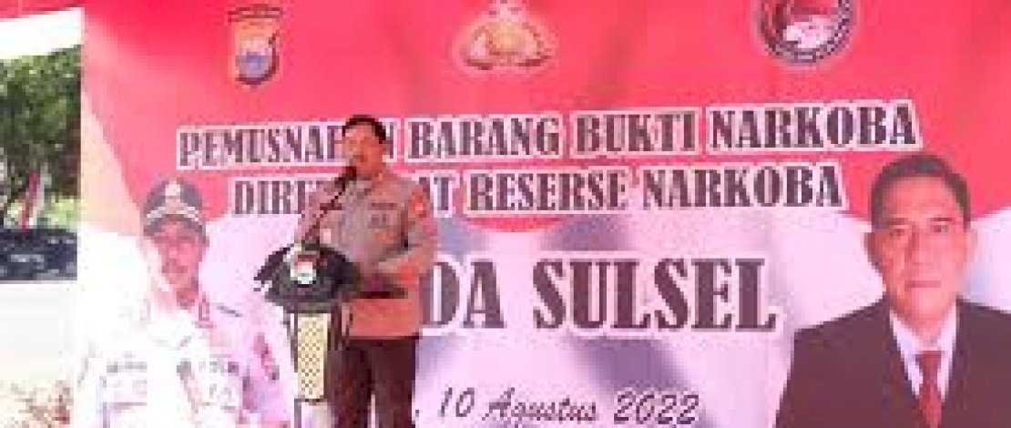 Polda Sulsel Musnahkan 66,3 Kilo Gram Narkoba