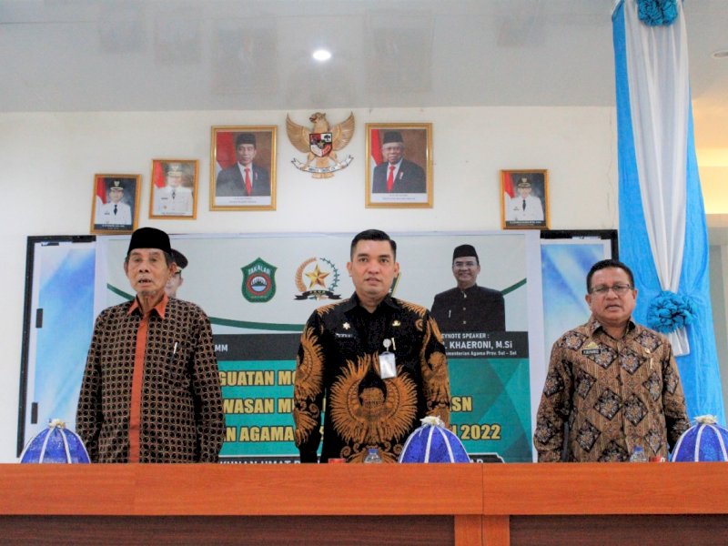 Sekda Takalar Buka Sosialisasi Penguatan Moderasi Beragama