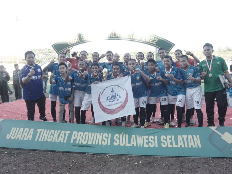 Darul Aman Gombara Juara Liga Santri Piala KASAD 2022 Tingkat Provinsi Sulsel