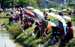 Meriahkan HDKD, Kanwil Kemenkumham Sulsel Gelar Lomba Mancing