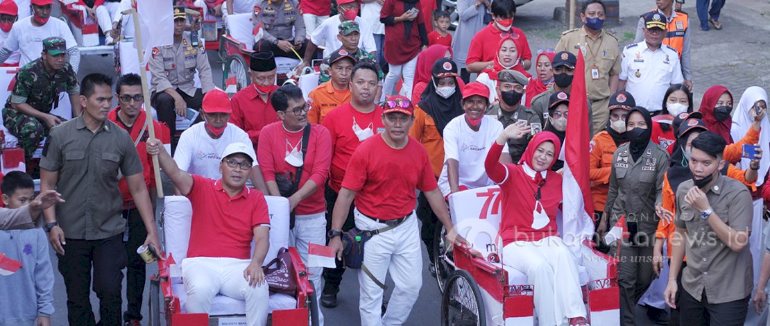 Danny-Fatma Kobarkan Semangat 45 di Kawasan Pecinan