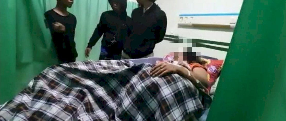 Korban kini terbaring di Rumah Sakit Andi Sultan Daeng Radja, Kabupaten Bulukumba.