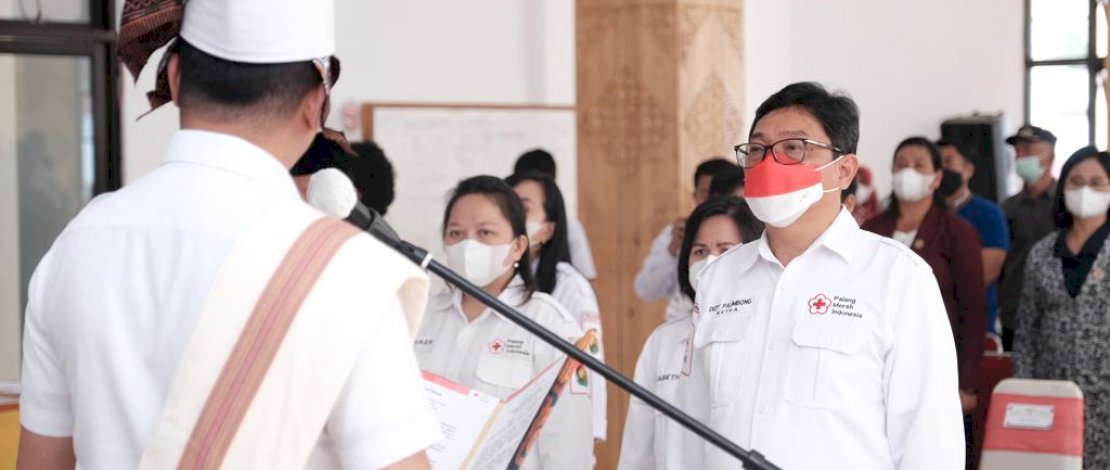 Adnan Lantik Wakil Bupati Torut Jadi Ketua PMI 