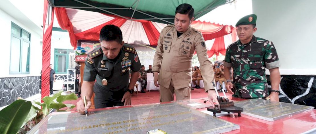 Bupati Dampingi Pangdam XIV Hasanuddin Resmikan Koramil di Gowa