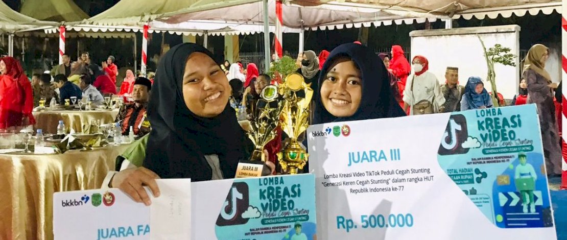 Pusat Informasi dan Konseling Remaja (PIK-R) Kartika SMKN 2 Kabupaten Luwu Utara berhasil menjadi juara ketiga Lomba Video Kreatif.