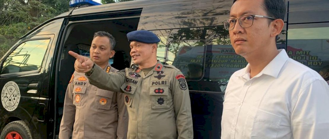 Komandan Batalyon (Danyon) C Pelopor Satbrimob Polda Sulsel, Kompol Nur Ichsan, menerima kunjungan tim asistensi dari Srena Mabes Polri bersama Bappenas, di Mako Batalyon C Pelopor Satbrimob Polda Sulsel Watampone, Rabu, 31 Agustus 2022.