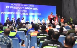 Presiden Jokowi Kunjungi Tambang PT Preeport di Papua