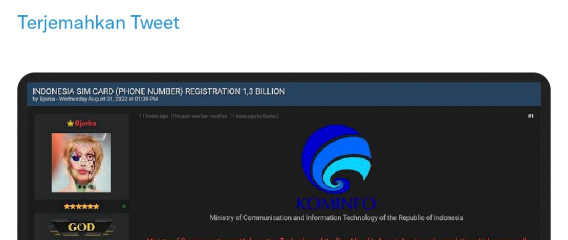 1,3 Miliar Data Registrasi Simcard Dijual di Pasar Gelap, Kominfo Bocor? 