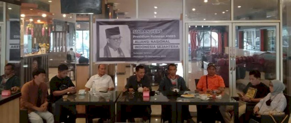 Presidium Relawan ANIES atau Aliansi Nasional Indonesia Sejahtera terbentuk di Sulsel.
