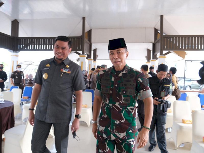 Sambut Pangdam Hasanuddin Baru, Bupati Gowa Paparkan Kolaborasi Pemerintah dengan TNI